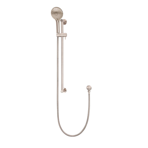 Meir Round Three Function Hand Shower on Rail Column