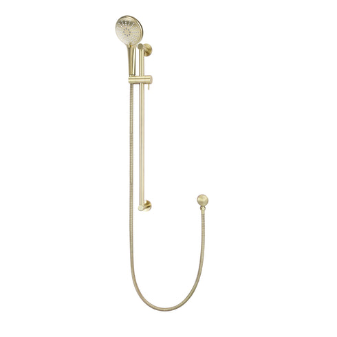 Meir Round Three Function Hand Shower on Rail Column