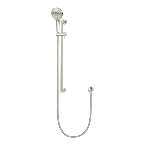 Meir Round Three Function Hand Shower on Rail Column