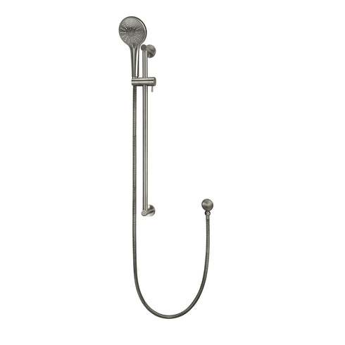 Meir Round Three Function Hand Shower on Rail Column