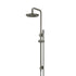 Meir Round Combination Shower Rail, 200mm Rose, Single Function Hand Shower
