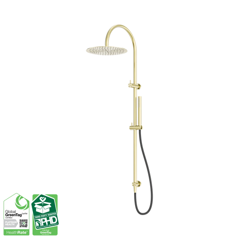 Nero Zen SS316L Outdoor Twin Shower with Hose