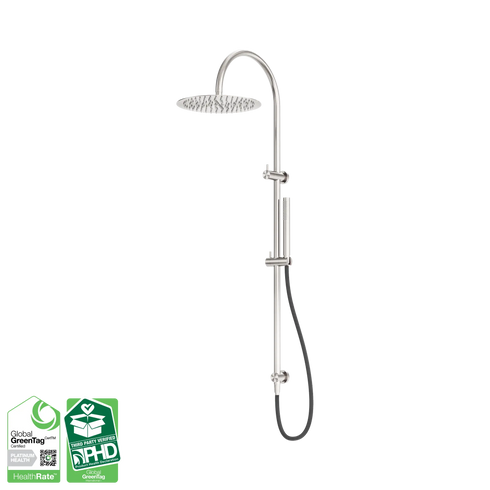 Nero Zen SS316L Outdoor Twin Shower with Hose