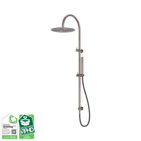 Nero Zen SS316L Outdoor Twin Shower with Hose