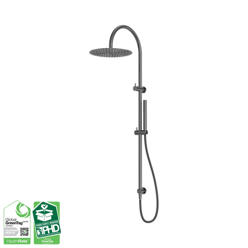 Nero Zen SS316L Outdoor Twin Shower with Hose