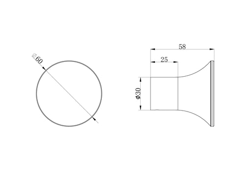 Nero Zen SS316L Robe Hook