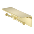 Nero Mecca Double Toilet Roll Holder With Shelf