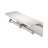 Nero Mecca Double Toilet Roll Holder With Shelf