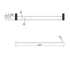 Nero Opal 800mm Double Rail