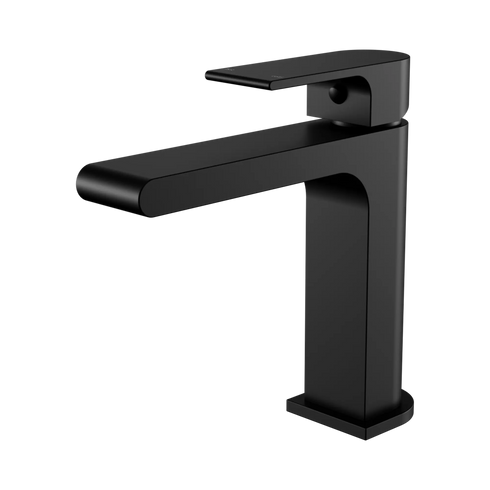 Nero Bianca Basin Mixer Straight Spout