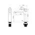 Nero Bianca Basin Mixer Straight Spout