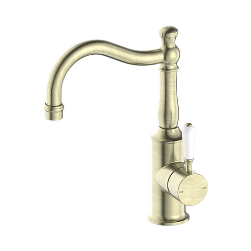 Nero York Basin Mixer Hook Spout