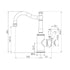 Nero York Basin Mixer Hook Spout