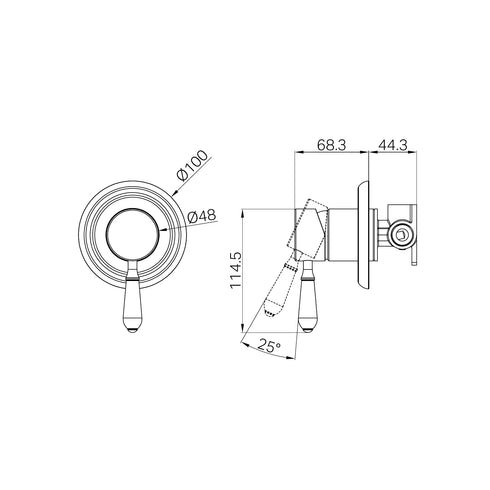 Nero York Shower Mixer