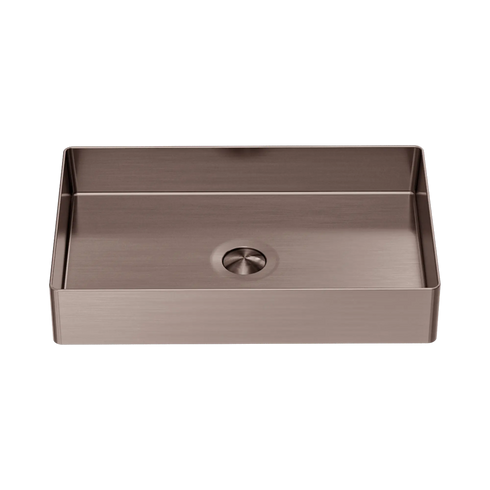 Nero Opal Rectangular Stainless-Steel Basin