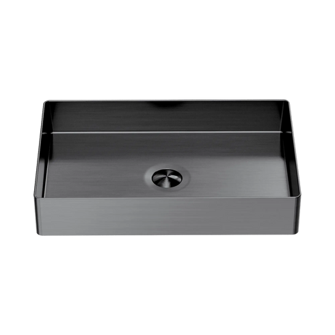 Nero Opal Rectangular Stainless-Steel Basin