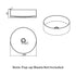 Nero Opal Round 400mm Stainless Steel Basin