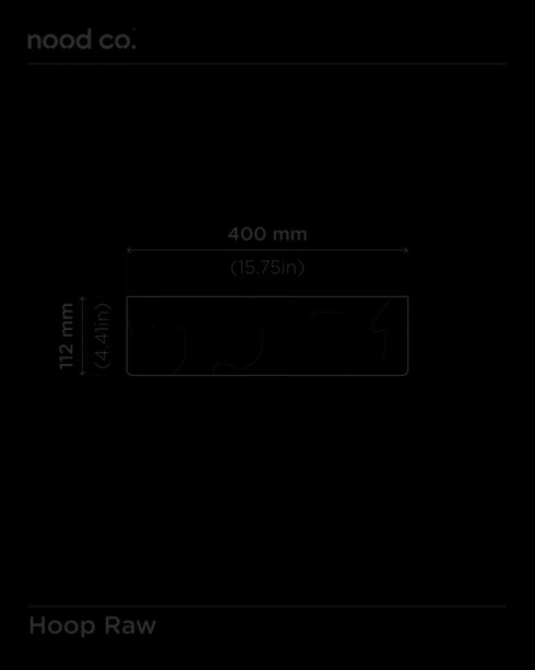 Noodco Hoop Raw Concrete Basin