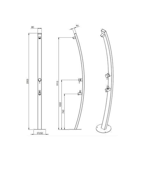 Rainware Noosa Freestanding Shower