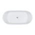 Fienza Nuvola Solid Surface Bath 1600mm Matte White