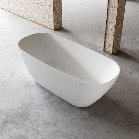 Om Matte White Freestanding Bath