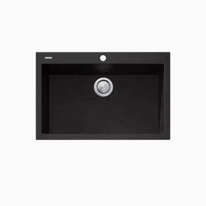 Oliveri Santorini Black Mega Bowl Topmount Sink