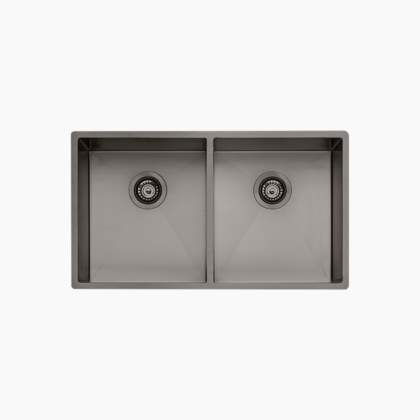 Oliveri Spectra Double Bowl Gunmetal Sink