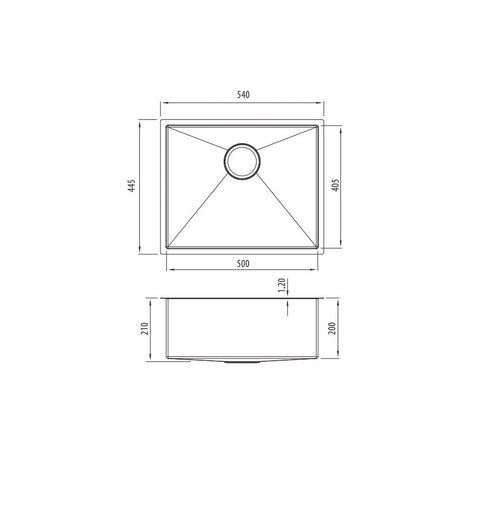 Oliveri Spectra Single Bowl Copper Sink