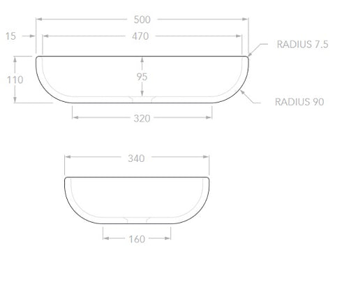 ADP Ollie Travertine Above Counter Basin
