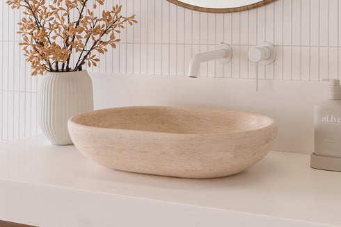 ADP Ollie Travertine Above Counter Basin