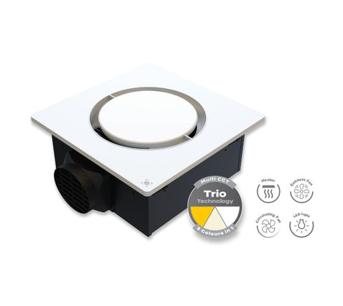 Domus Orbis Retrofit 4 in 1 Bathroom Heater with Exhaust Fan and LED Light