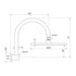 Faucet Strommen Pegasi Overhead Wall Shower Curved