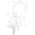 Faucet Strommen Pegasi M Curve Sink Mixer