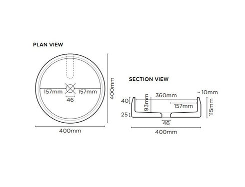 Nood Co Prism Circle Concrete Basin