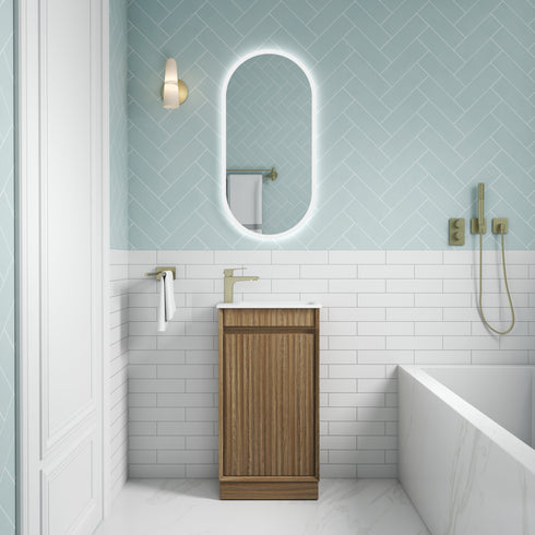 Aulic Ravia 450mm Mini Bathroom Vanity | Wall Hung & Floor Standing