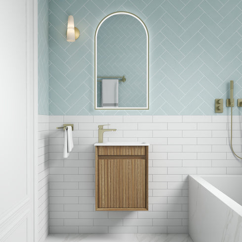 Aulic Ravia 450mm Mini Bathroom Vanity | Wall Hung & Floor Standing