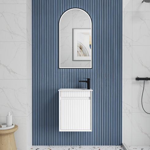 Aulic Ravia 450mm Mini Bathroom Vanity | Wall Hung & Floor Standing