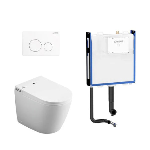 LAFEME Crawford In Wall Smart Bidet Toilet Package