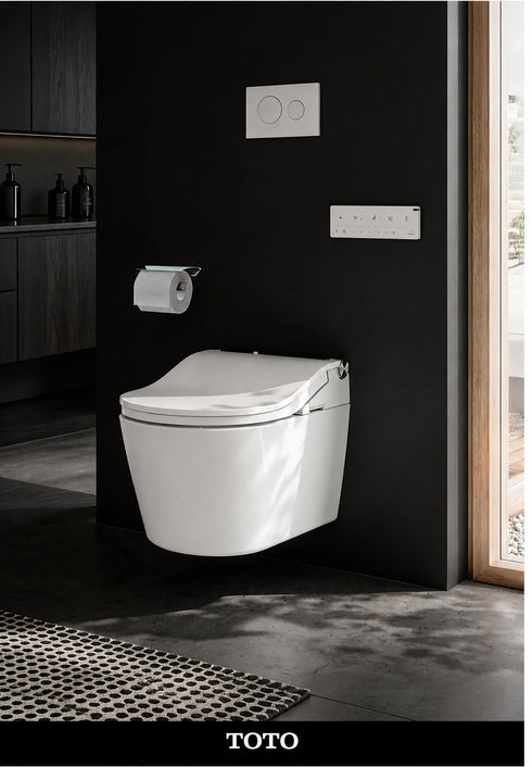 Toto RW Wall Hung Toilet with Remote Washlet