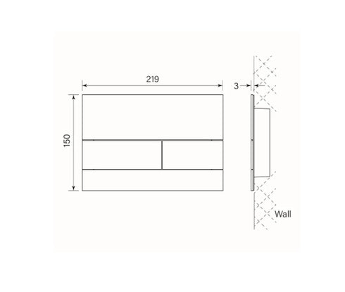 T-Series Toilet Flush Plate by Faucet Strommen