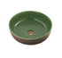Terzofoco Natural Earth and Sage Green Above Counter Basin