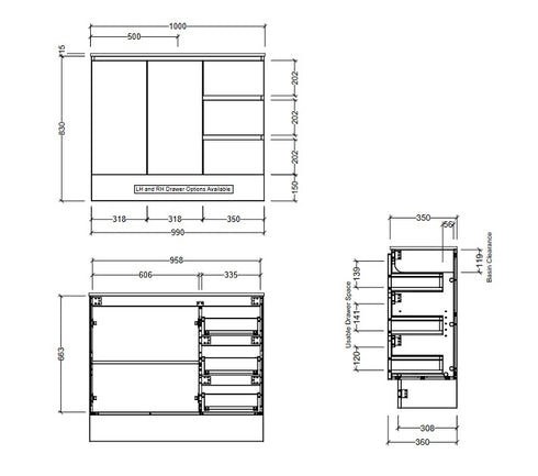 Timberline Florida Ensuite Vanity