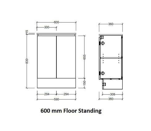 Timberline Florida Ensuite Vanity