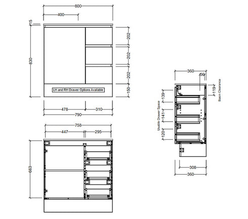 Timberline Florida Ensuite Vanity