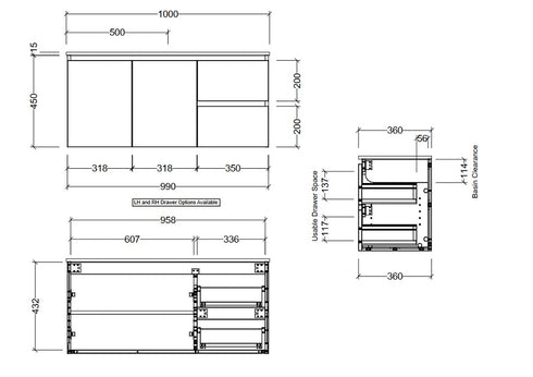 Timberline Florida Ensuite Vanity