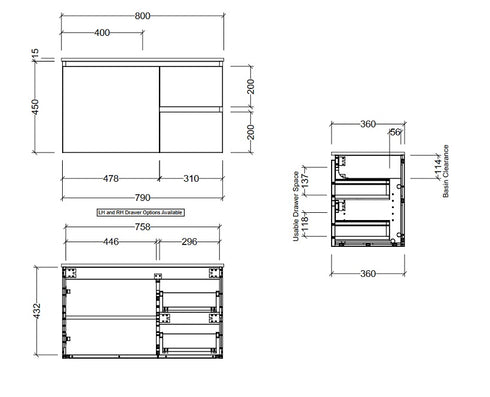 Timberline Florida Ensuite Vanity