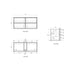 Aulic Venetta Flutted Wall Hung Vanity