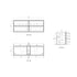 Aulic Venetta Flutted Wall Hung Vanity