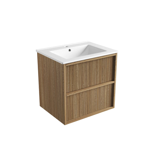 Aulic Venetta Flutted Wall Hung Vanity