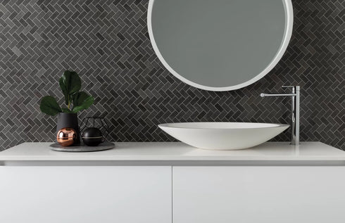 Phoenix Vivid Slimline Oval Vessel Basin Mixer